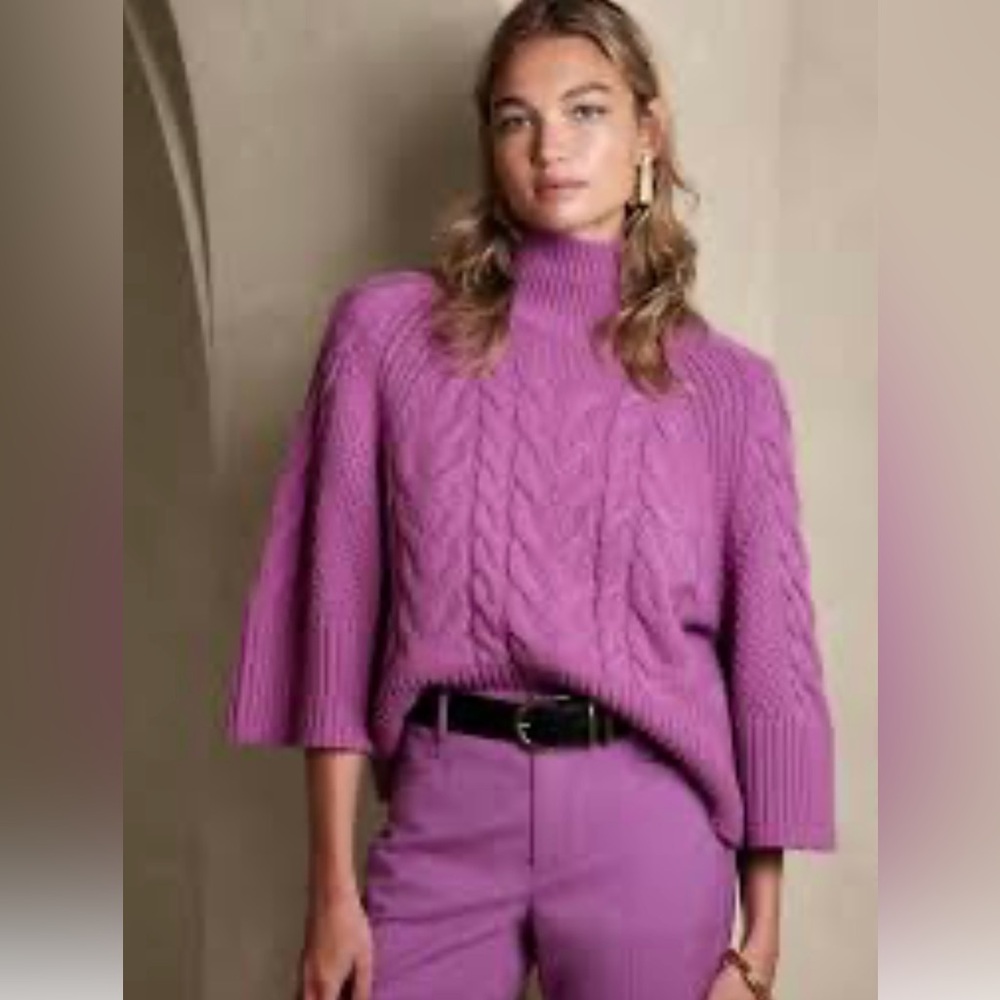 Banana Republic CAVO FLARE-SLEEVE SWEATER size S (mix49)